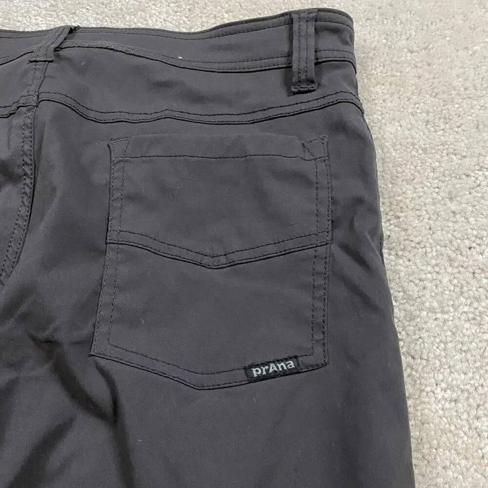 PrAna Pants Mens 32x32* Gray Slim Fit Nylon Stretch Chino Casual Travel Hiking